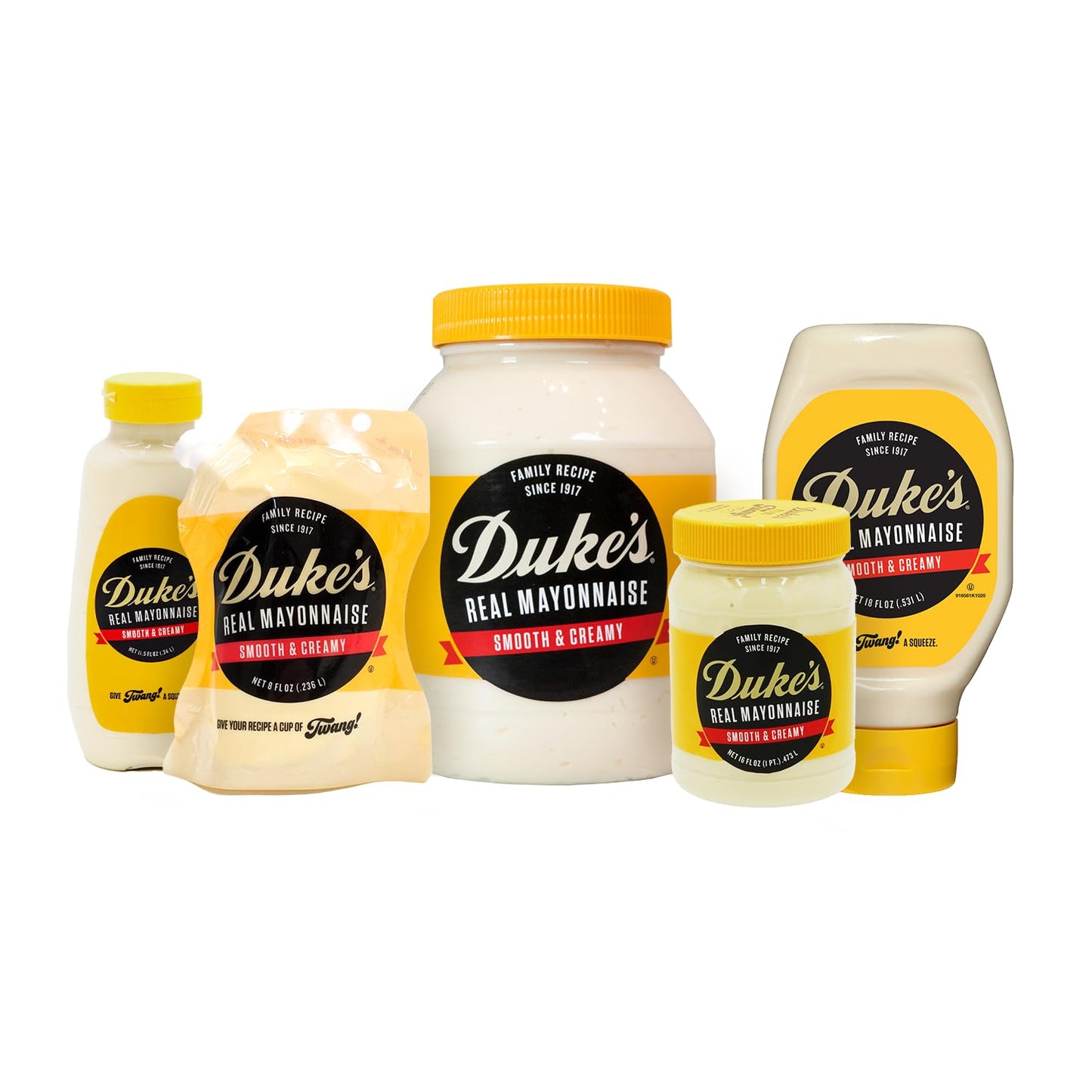 Dukes Real Mayonnaise Squeeze Bottle - Original Smooth & Creamy Taste, 18 Ounce (Pack of 4)