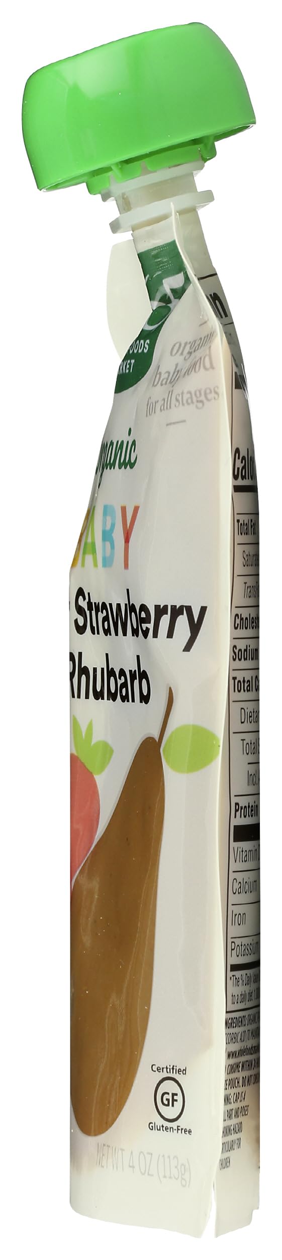 365 By Whole Foods Market, Baby Food Pear Strawberry Rhubarb Organic, 4 Ounce