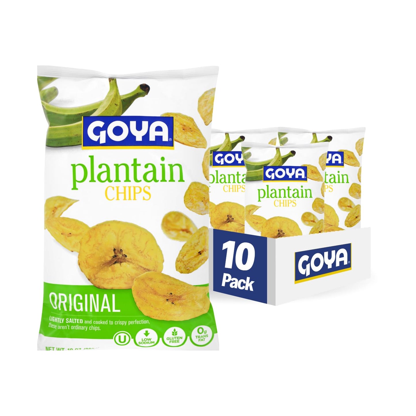 Goya Foods Plantain Chips, 10 Ounce (Pack of 10)