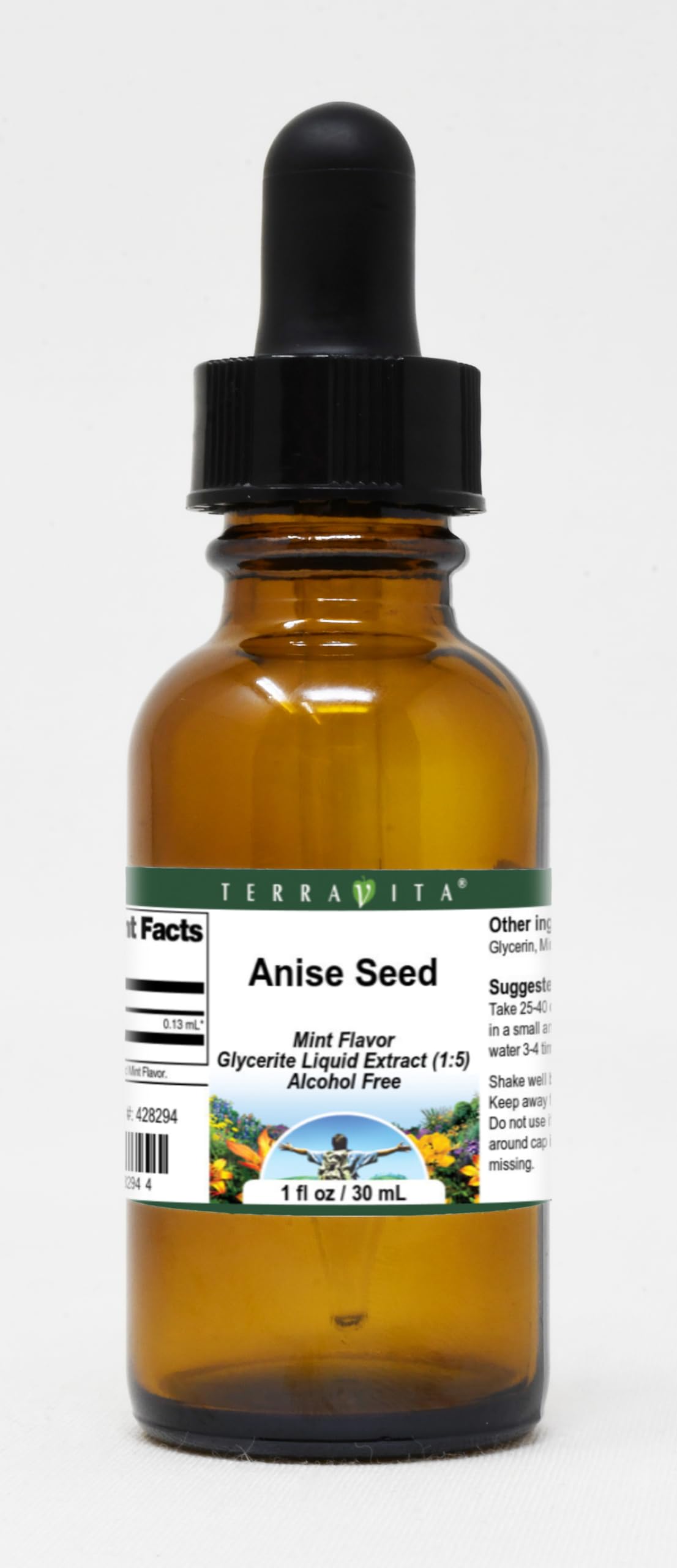 Anise Seed - Glycerite Liquid Extract (1:5) - Mint Flavored (1 fl oz, ZIN: 428294)