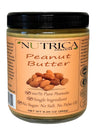 100% Pure Peanut Butter, Single Ingredient, No Salt, No Sugar, No Palm Oil, Glass Jar, Double Sealed, No Additives, Vegan, Plant