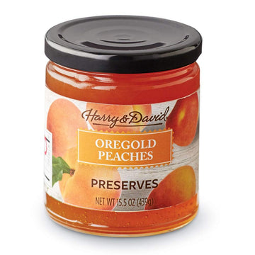 Harry & David Oregold Peach Preserves (11.5 Ounces), Peach Preserves, Gift Basket Add On, Cheese Board Accoutrements, Condiments