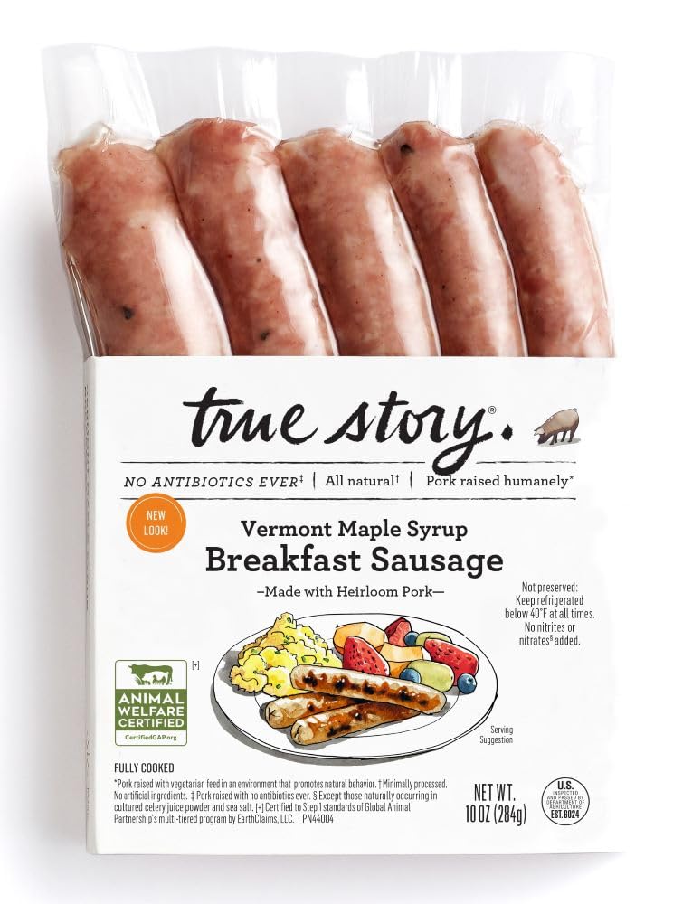 Fork In The Road Foods, Vermont Maple Syrup Breakfast Sausage, 10 Ounce