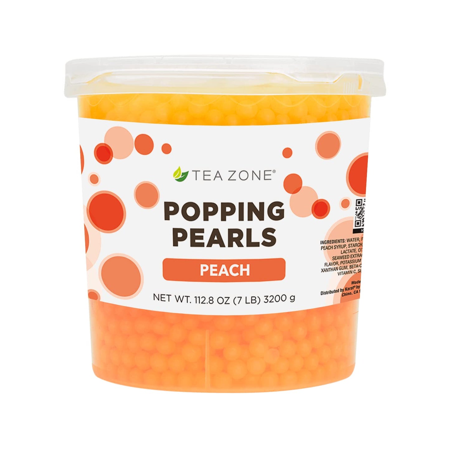 Tea Zone 7 Lbs Peach Popping Pearls