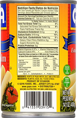 Goya Foods Whole Heart of Palmitos, 14.1 oz
