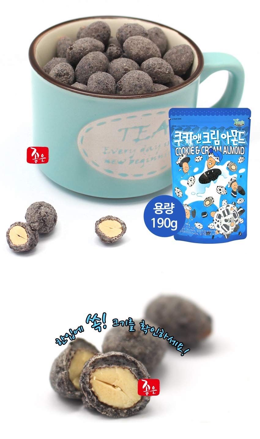 Gilim Tom'S Farm Cookie N Cream Almond 190G (Pack Of 3)