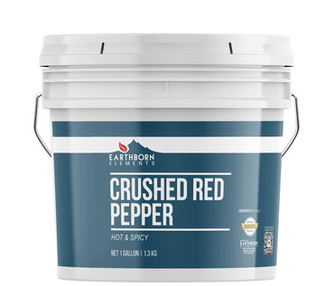 Earthborn Elements Crushed Red Pepper Flakes 1 Gallon Bucket, Pizza Topping, Hot & Spicy Flavor