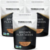 Terrasoul Superfoods Organic Brown Flax Seeds, 6 Lbs (3 Pack)
