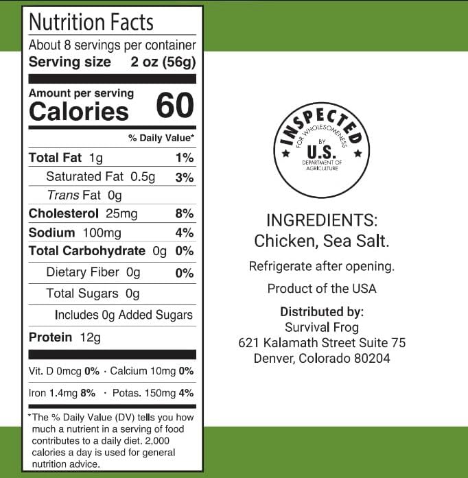 Survival Fresh Mixed Canned Meat - All Natural Canned Meat 4 Beef, 4 Chicken, 4 Ground Beef - Emergency Survival Meal 14.5Oz Sma