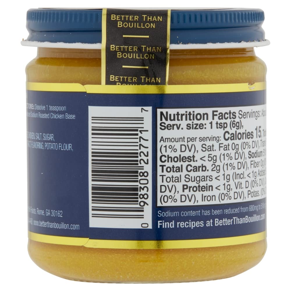 Better Than Bouillon Reduced Sodium Chicken Base 8 Ounce (Pack of 6)