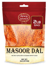 Masoor Dal 2 Pound Bag (32 Oz) - Red Lentils Split - All Natural By Spicy World