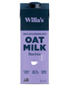 Willas Organic Barista Oat Milk - Barista Blend Unsweetened Oatmilk and Creamer, Non-GMO, Shelf Stable, Low Sugar, Non-Dairy Mi