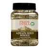 Pride Of India Ajwain Seed Whole - Gourmet Carom Seeds - 8 oz Sifter Jar - Organic Spice