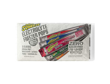 Sqwincher Sqweeze Sugar Free, Low Calorie, Low Sodium Electrolyte Freezer Pops, 5 Flavor Variety Pack - Dragon Fruit, Mixed Berr