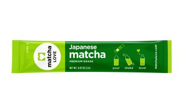 Matcha Love Japanese Matcha Unsweetened Green Tea Powder, 15 Single Serve Packets, 1.05 Ounces