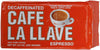 Decaf Cafe La Llave 8.8 Oz Ground Brick