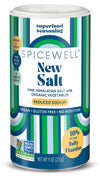 Spicewell New Salt | Himalayan Pink Salt Infused With 21 Plant-Based Vitamins & Minerals, 30% Lower Sodium Than Table Salt, Heal