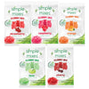 Simple Mixes Natural Gummy Mix, Strawberry, Lime, Cherry, Orange & Raspberry, Dye-Free, No Gluten or Fat, Kosher, (Variety, 5 Pa