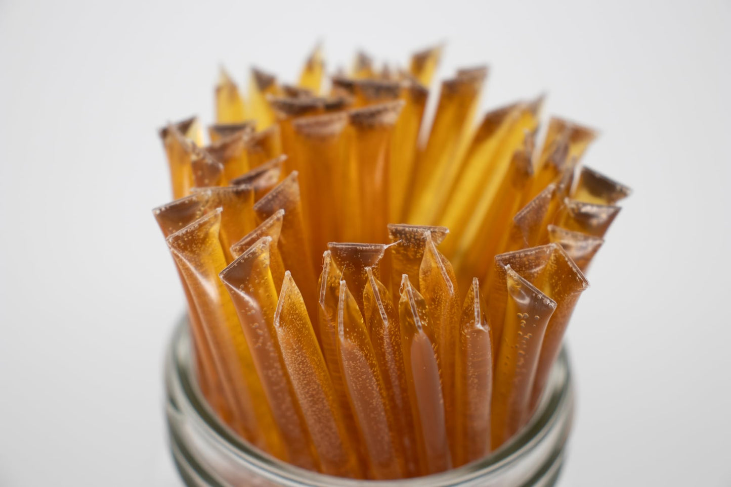 By The Cup 100% Simply Pure Honey Sticks For Tea - 50 Honey Straws