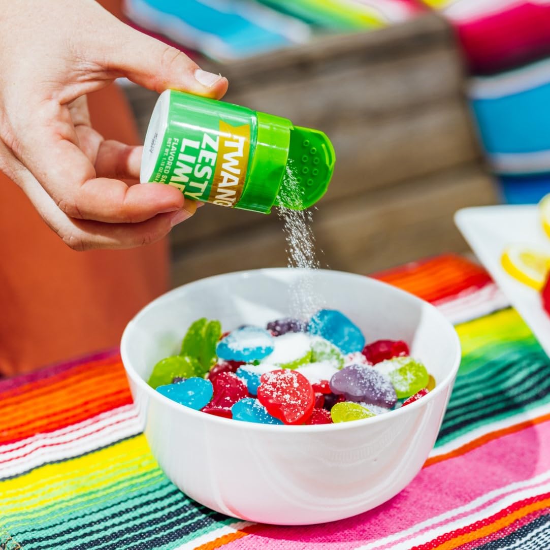 Twangerz Lemon-Lime Seasoning Salt Snack Topping, 1.15-Ounce Shaker (Pack Of 20)