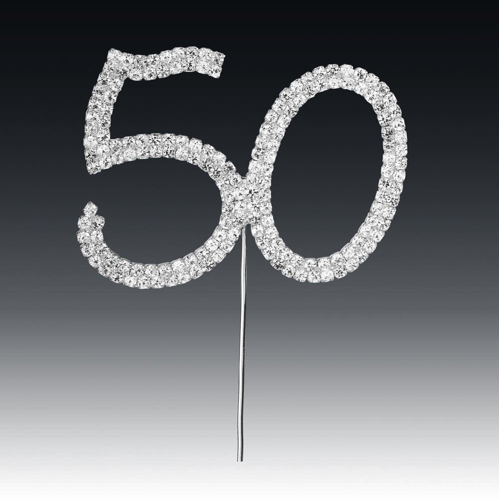 Club Green Diamant 50Th On Silver Stem 4.5X5.5Cm, Metal, 18 X 90 X 0.3 Cm