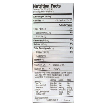 Vermont Uncured Pepperoni 0.5 Ounce Turkey Sticks, 6 Count Per Pack - 8 Per Case.8