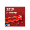 Sainsburys Red Label Back Tea | 160 Teabags | Fairtrade Tea from England