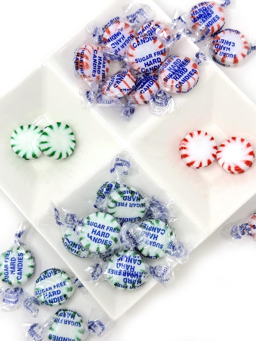 Sweetgourmet Sugar-Free Christmas Mint Mix Arcor Bulk Hard Candy | 2 Pounds