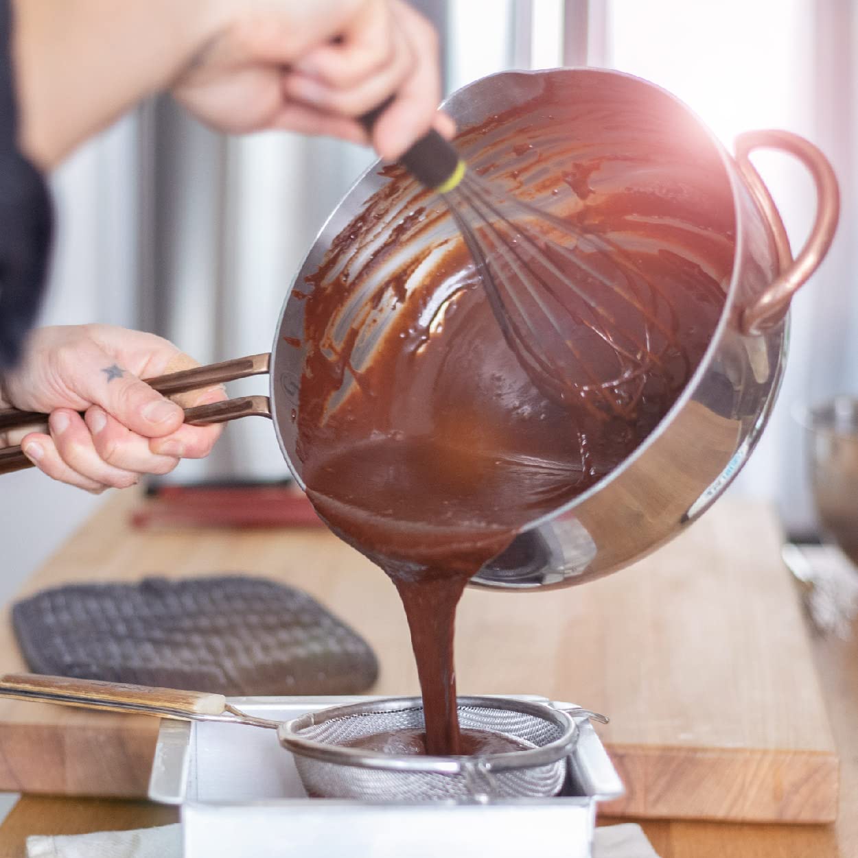 Tcho Dark & Bitter 100% Unsweetened Dark Chocolate Baking Couvertures (3 Bag) | Organic & Fair Trade Certified | Non Gmo, Non-Da