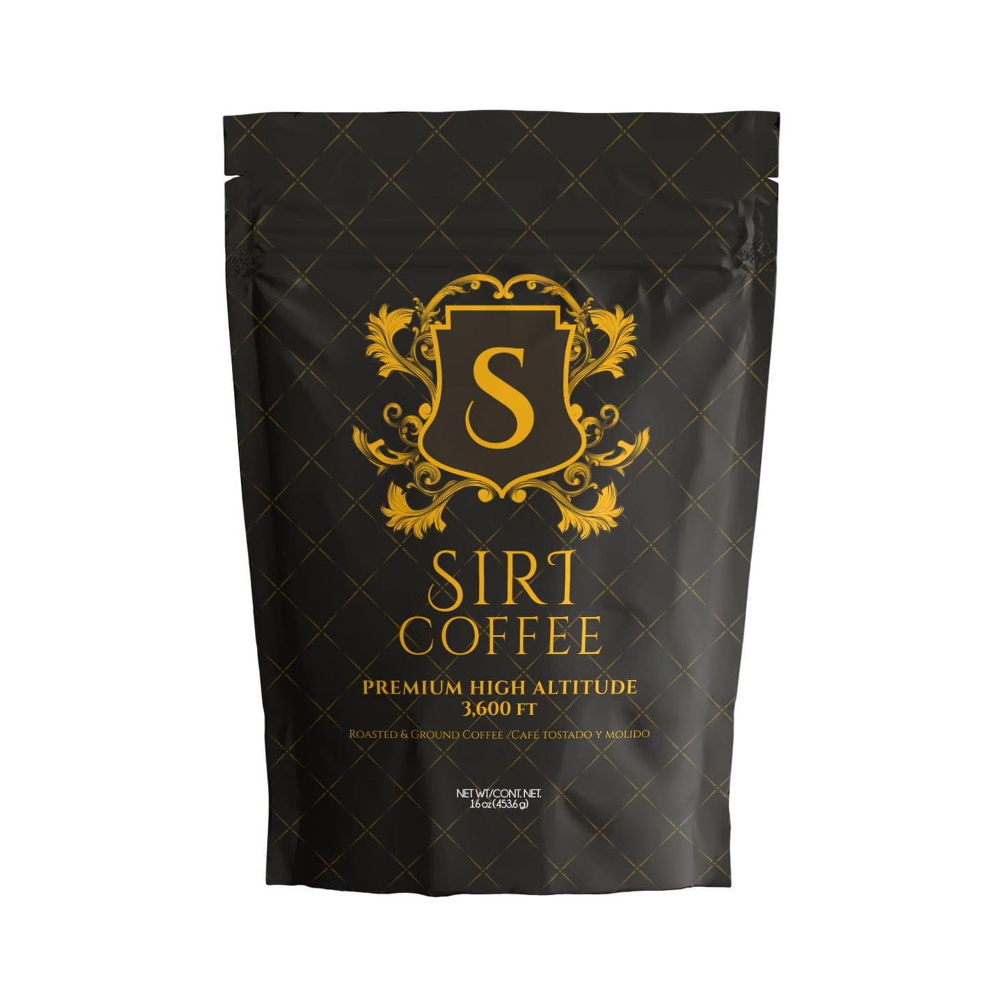 Siri Roast Ground Coffee & High Altitude Organic 1 Lb Tested For Molds & Toxins Smooth Chocolate Notes Top-Grade Ground Coffee