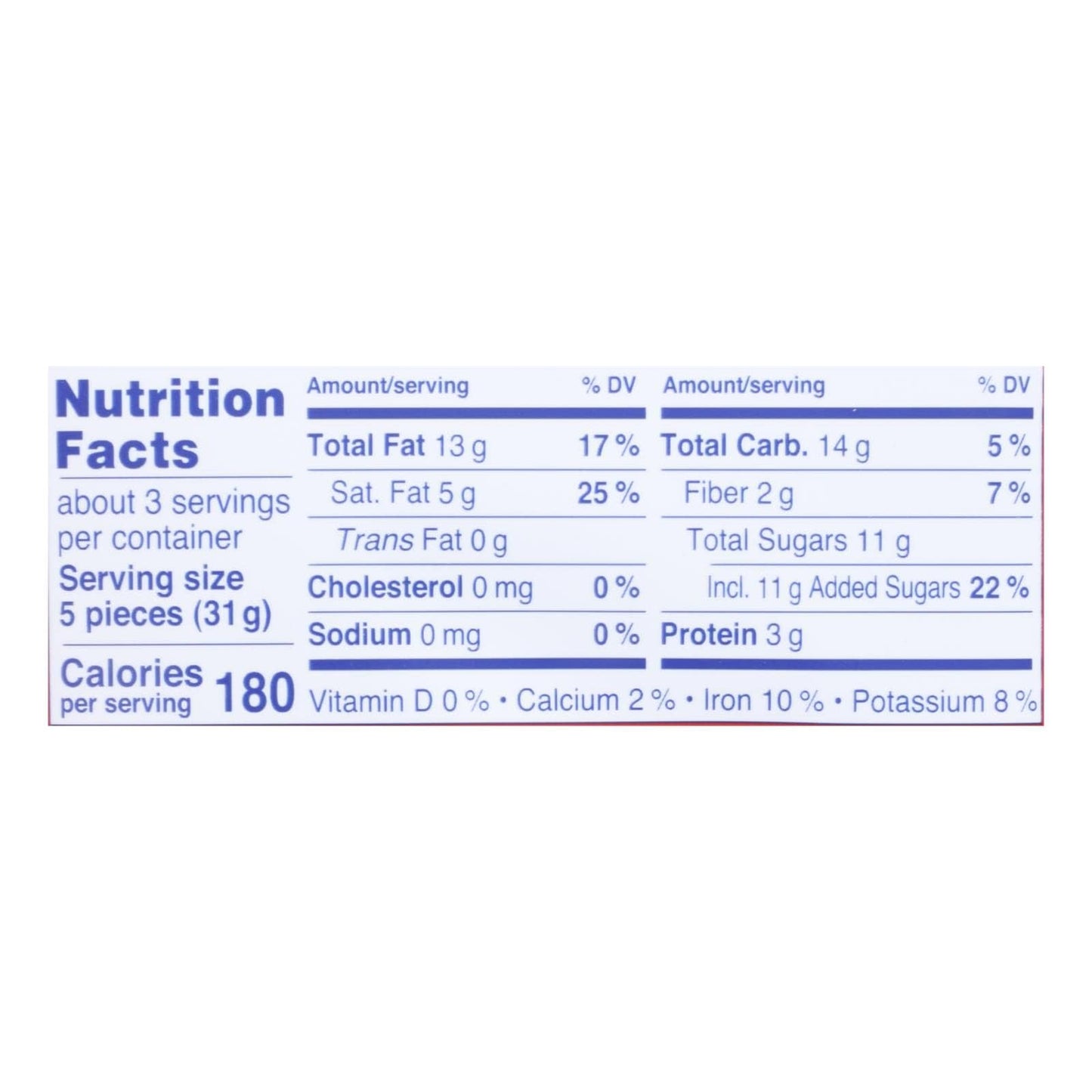 Choc Bar Drk Whl Hzlnut (Pack Of 10)