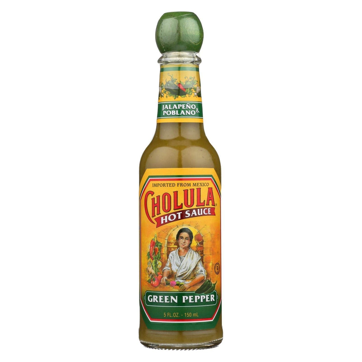 Cholula Green Pepper Hot Sauce 5 Fl Oz Set of 2