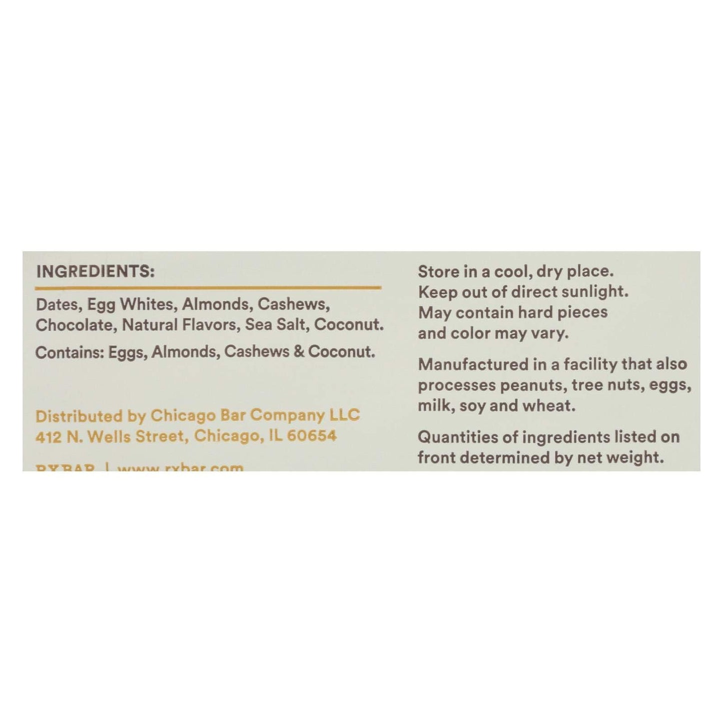 RX Bar Protein Bar, Coconut Chocolate, 1.83 Ounce (Pack of 12)