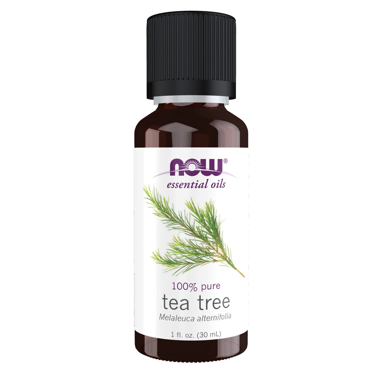 Now Essential Oils, Tea Tree Oil, Cleansing Aromatherapy Scent, Steam Distilled, 100% Pure, Vegan, Child Resistant Cap, 1-Ounce