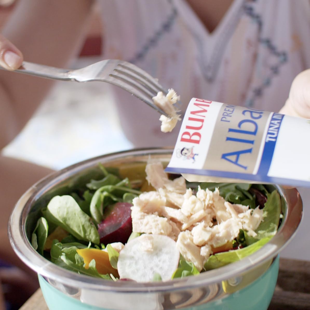 Bumble Bee Chunk White Albacore Tuna Pouch - 43 oz, Wild Caught, 22g Protein, Non-GMO, Gluten Free, Kosher