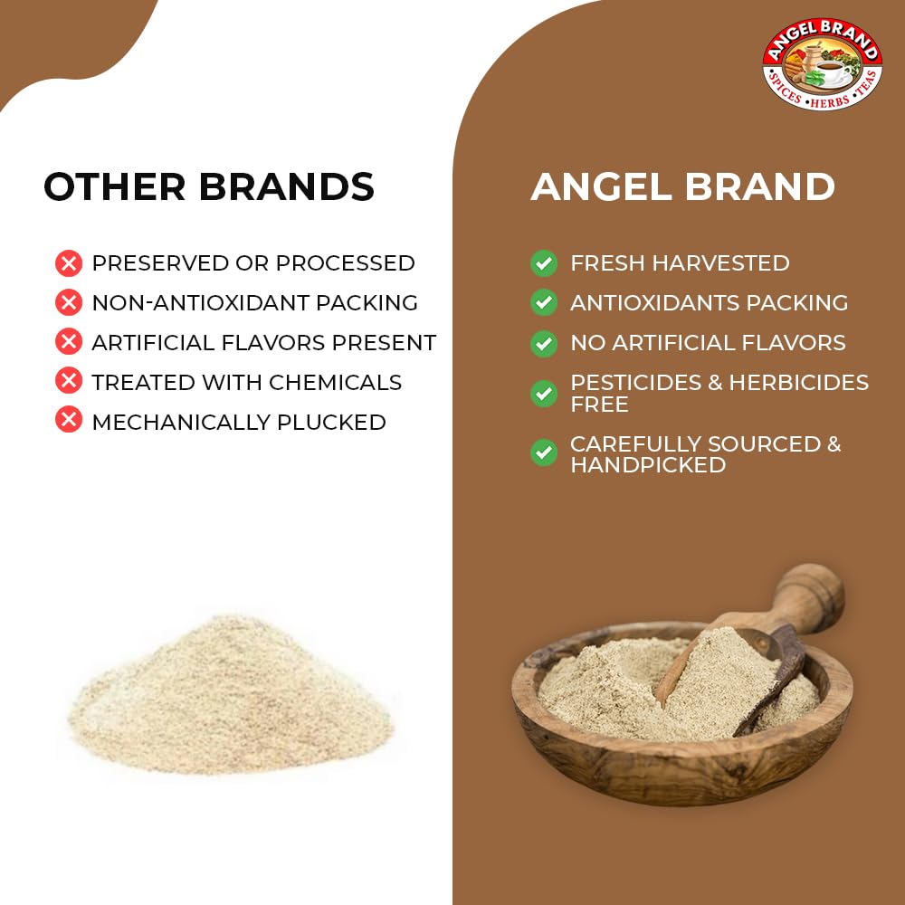 Angel Brand White Pepper Ground - 2.5 Oz Bottle - Fine Ground White Pepper For Cooking, Seasoning, And Sauces