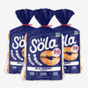 SOLA Low Carb & Keto Friendly Bagels, Blu-berry - 5g Net Carbs & 15g of Protein, No Added Sugar, Plant based, Low Calorie Bagels