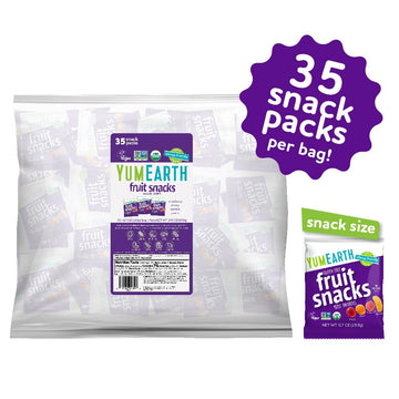 Yumearth Organic Fruit Snacks - Fruit Gummies Snack Packs, Gluten Free Snacks For Kids - Allergy Friendly, Non-Gmo, Vegan, No Ar