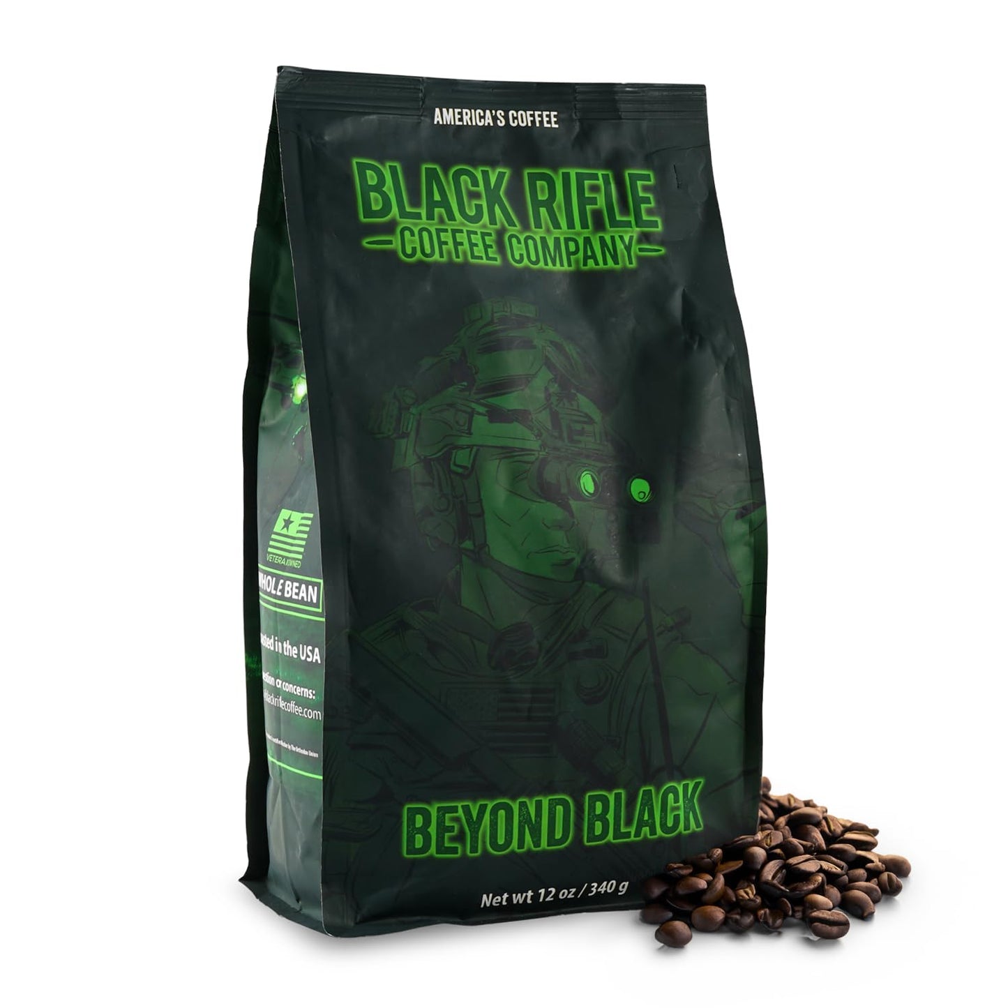 Black Equipment Coffee Company Beyond Black Dark Roast Whole Coffee Beans 12 Oz Bag