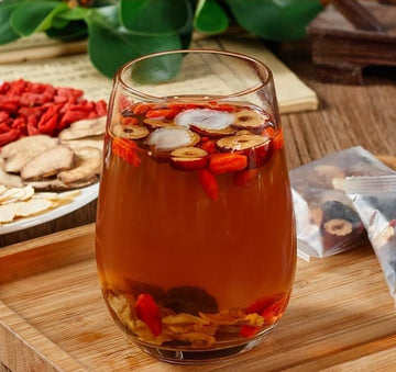 Sirdika Ginseng Five Treasures Tea Kidney Tea, Zhu Gen Wu Bao Cha, Wubao Tea - Chinese Kidney Care Tea, Mens Herbal Tea (20Bag/2