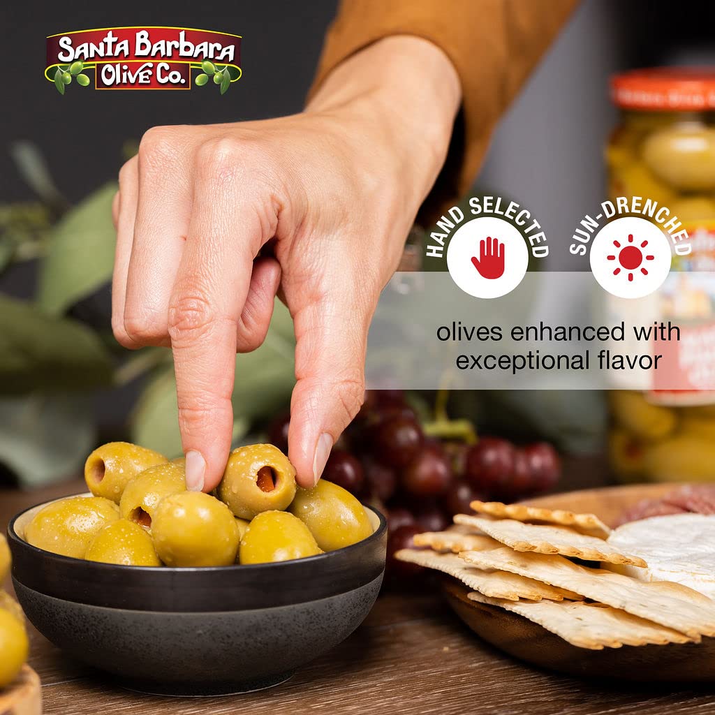 Santa Barbara 3Pk Almond Stuffed Olives 5Oz