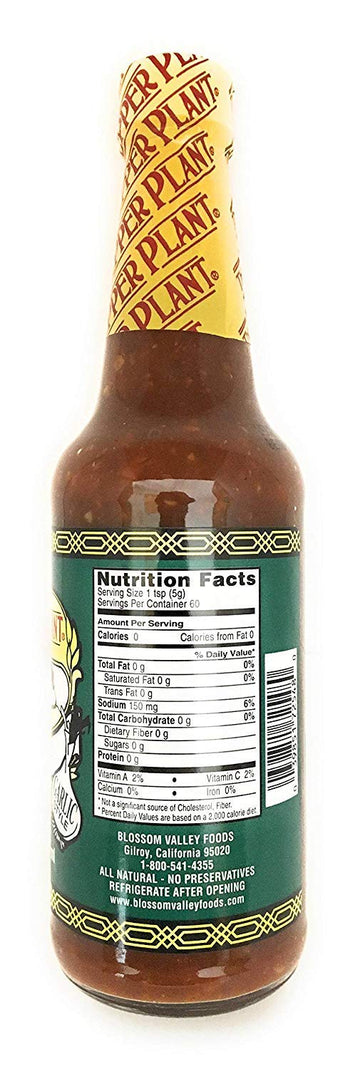 PEPPER PLANT Chunky Garlic Hot Pepper Sauce, 10 OZ
