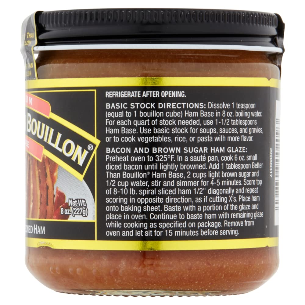 Better Than Bouillon Premium Ham Base, 8-Ounce Jar, Pack of 6, Blendable Flavor Enhancer