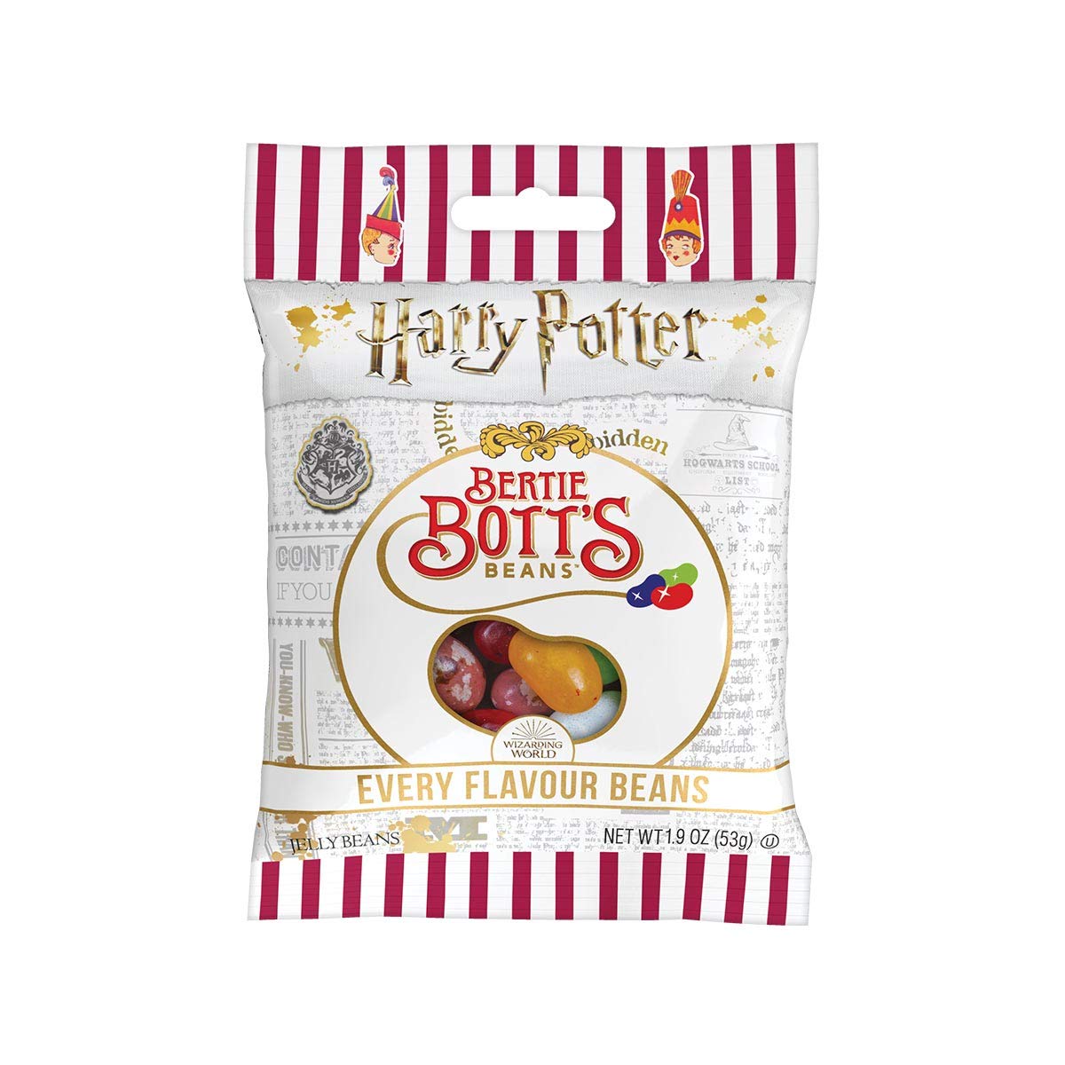 Jelly Belly Harry Potter Bertie Botts Every Flavor Jelly Beans, 1.9-oz, 12 Pack