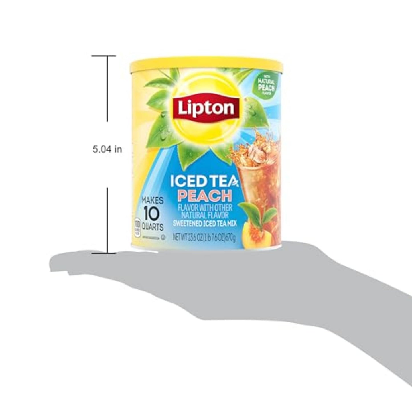 Lipton Instant Tea Mix, Sweetened Peach, 268 oz