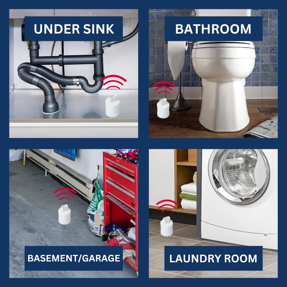 Flood Buzz Pro Water Leak Alarm; Water Leak Detection For Homes And Businesses; Reusable With Factory Installed Battery - 2 Pack