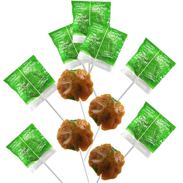 Fruidles Tootsie Caramel Apple Pops Lollipops Suckers, Kosher Certified Dairy, Individually Wrapped (10-Pack)
