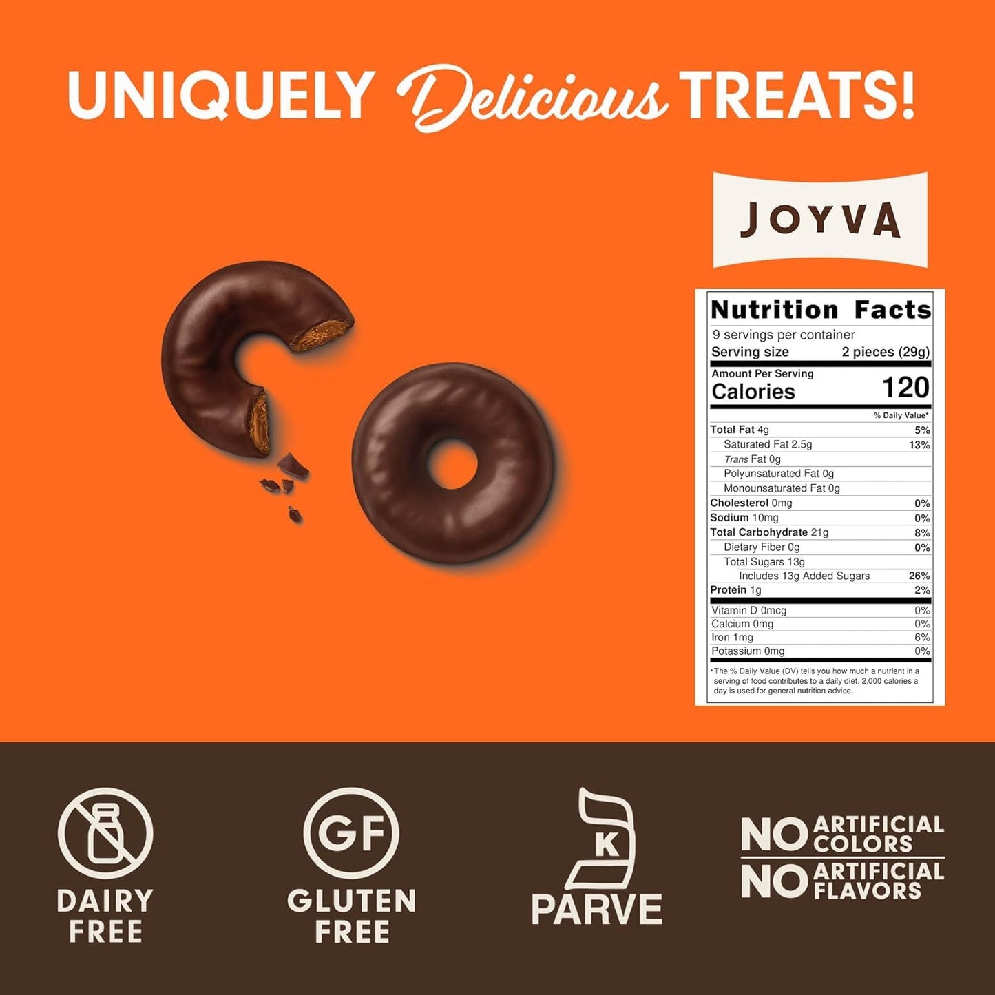 Joyva Orange Jelly Rings, Ring Jells Kosher for Passover, 9-Ounce (Pack of 1)