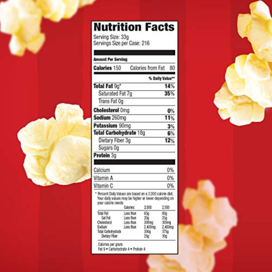 Orville Redenbachers All-In-One Popcorn Kit with Kernels Coconut Oil & Salt for 8oz. Popcorn Machine 10.6oz. (Pack of 24)