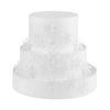 Georld 48Pcs White Edible Cupcake Snowflakes Cake Toppers Decoration For Winter Frozen Theme Party